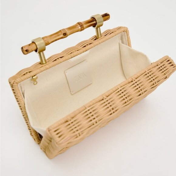 ZARA WOVEN BOX BAG - Picture 6 of 6